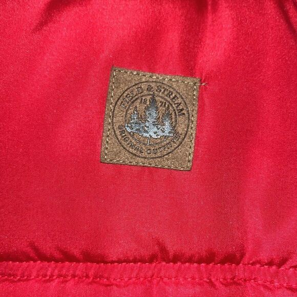Field and‎ Stream Puffer Vest Men’s Sz L Red Fishing Hiking Camping Gorpcore EUC - Picture 3 of 9